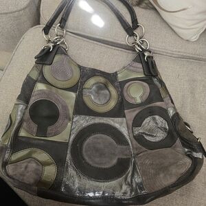 Coach Multicolor Patchwork Hobo Bag